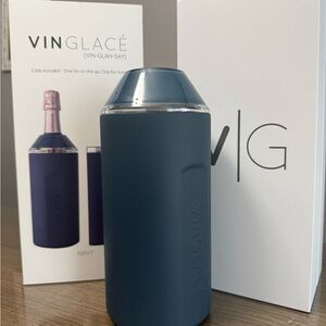 VinGlacé Navy Wine Chiller new